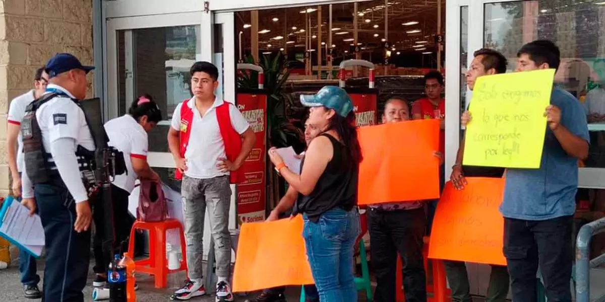 Tras exigir pagos justo de utilidades, en Puebla empleados de Soriana son despedidos