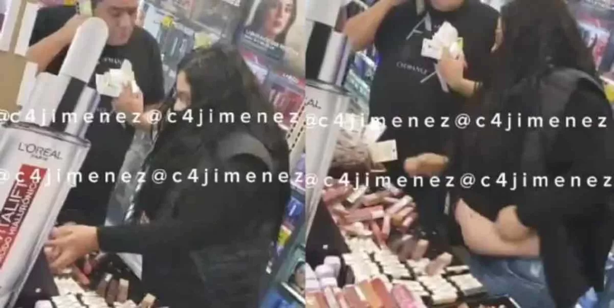 VIDEO. Descubren a mujer robando maquillaje en un Soriana de CDMX… '¡Aprovechó panza natural!'