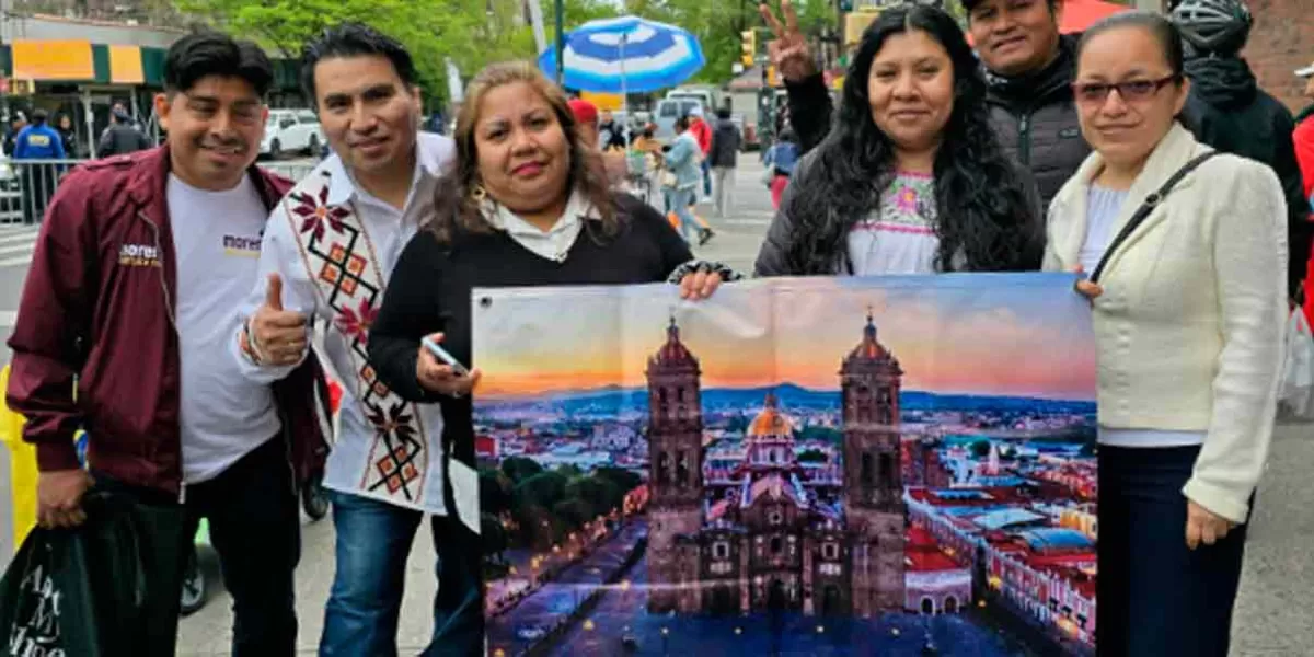 Poblanos en Nueva York conmemoraron la Batalla de Puebla 