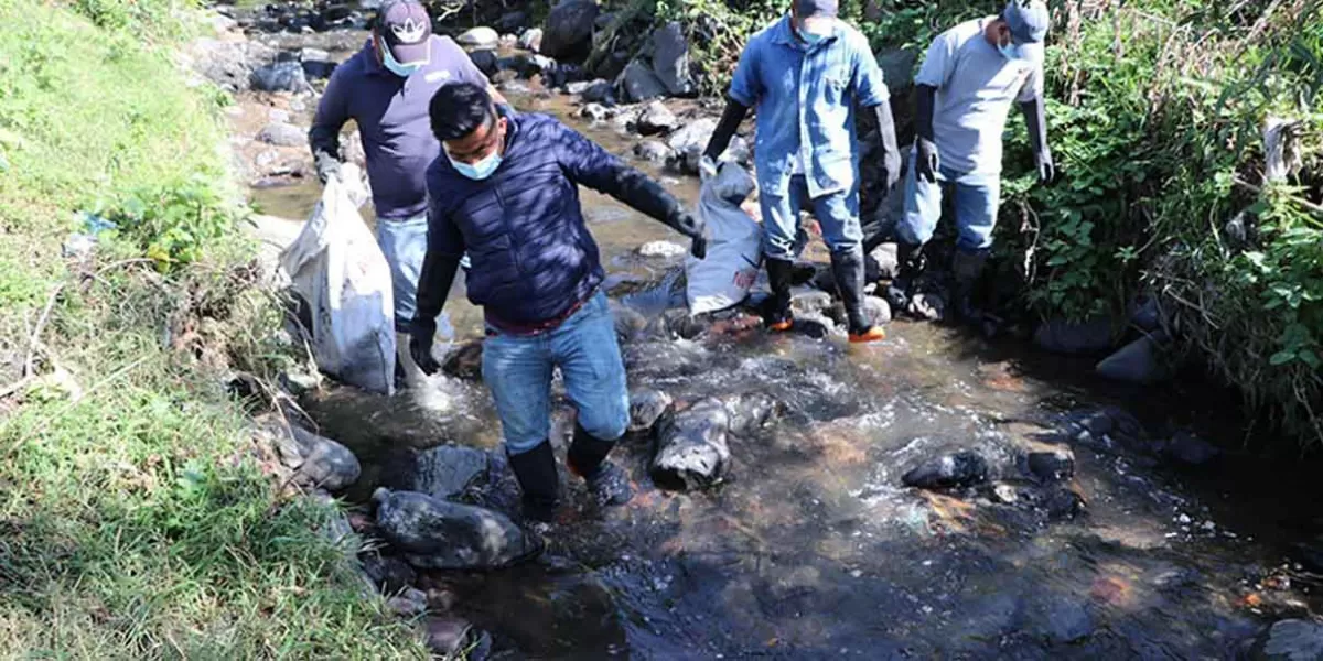 Atlixco intensifica esfuerzos para prevenir inundaciones con jornadas de limpieza en barrancas