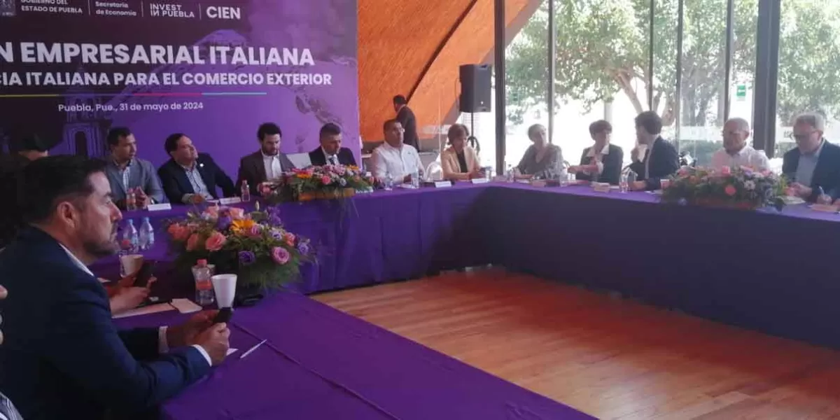 Puebla e Italia fortalecen oportunidades de negocios e inversiones