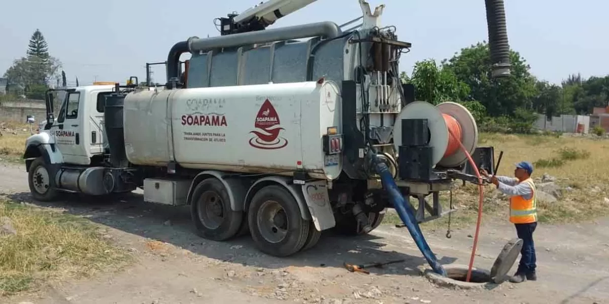 Soapama intensificó mantenimiento de infraestructura hidráulica en Atlixco