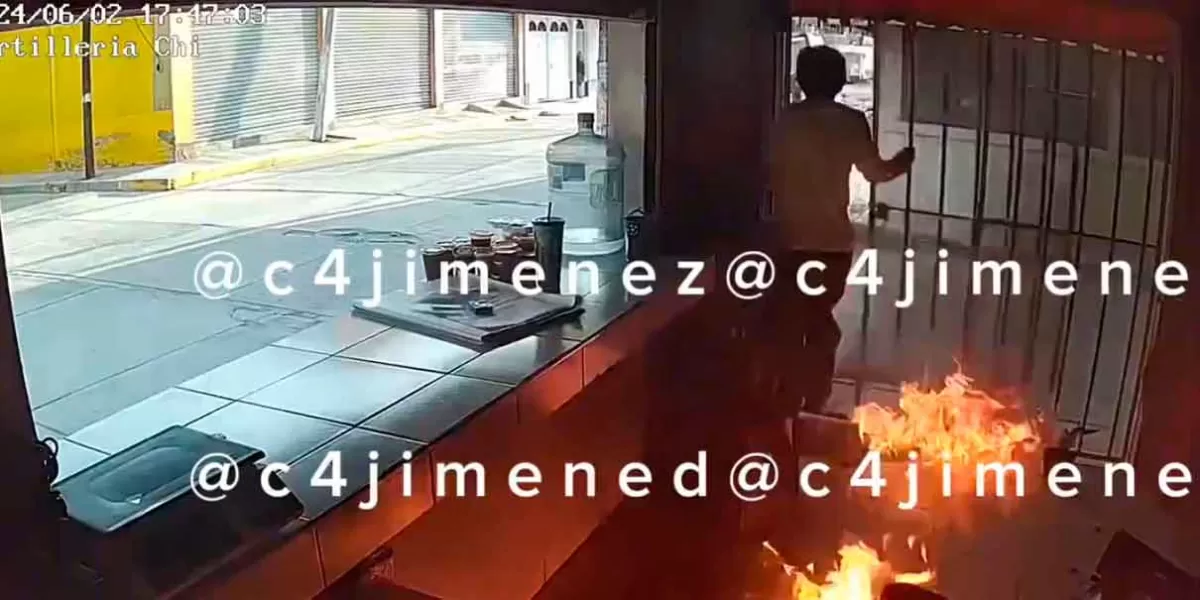 VIDEO. Local de tortillas es incendiado por no cumplir con la cuota