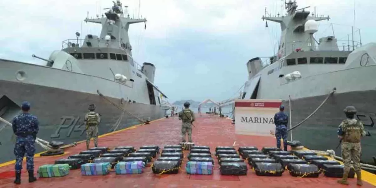 Autoridades decomisa Marina 1.5 toneladas de cocaína en Guerrero