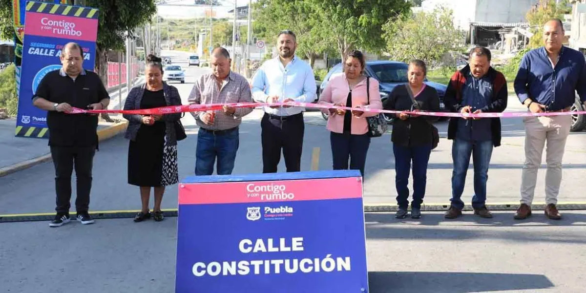 Gobierno municipal renueva calle Constitución en Santo Tomás Chautla