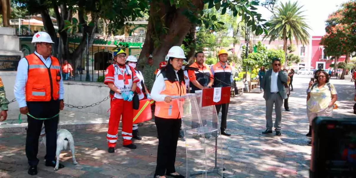 Atlixco mostró participación y acciones preventivas en simulacro de sismo