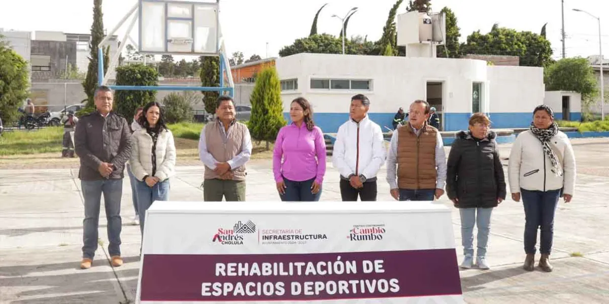 Arranca Guadalupe Cuautle con rehabilitación de espacios deportivos en San Andrés