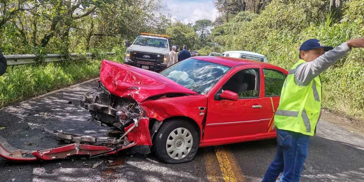 Carambola en la Pachuca-Tuxpan deja cuantiosos daños materiales