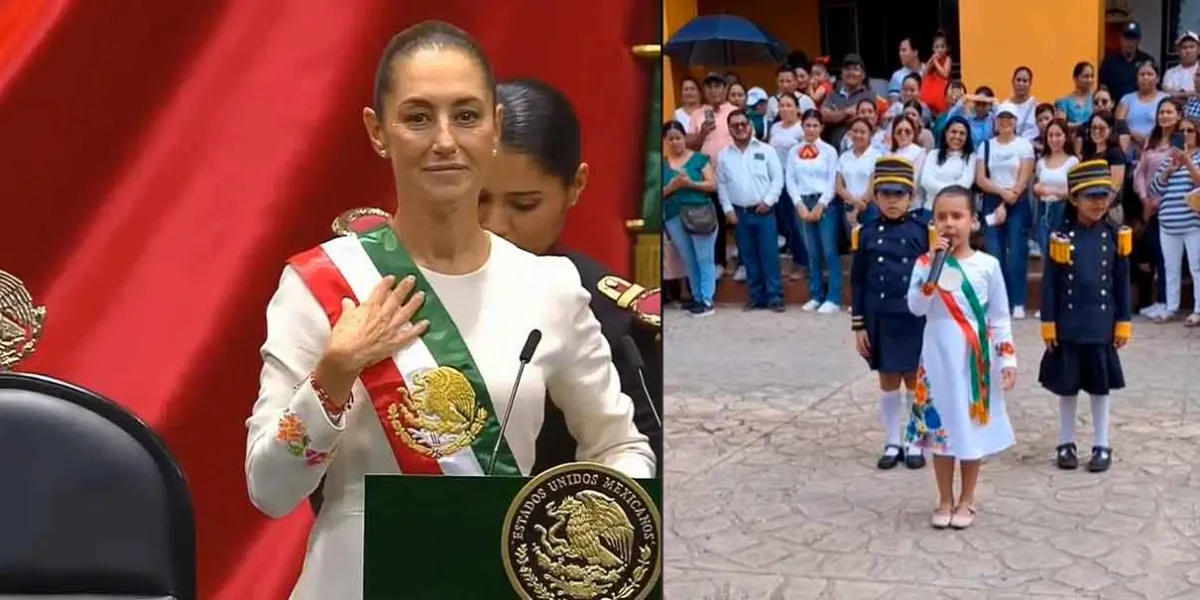 VIDEO. Niña interpreta a Claudia Sheinbaum durante desfile en Chiapas y se vuelve viral