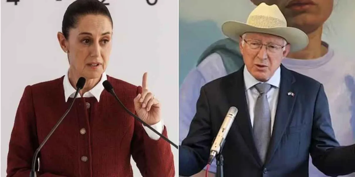 Ken Salazar como dice una cosa, dice otra, no hay lógica, lamentó Sheinbaum