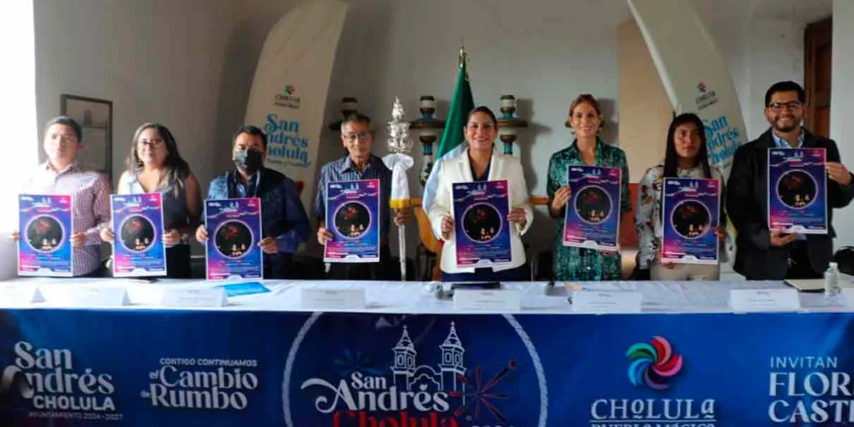 Guadalupe Cuautle presentó el programa de la Feria Patronal San Andrés Cholula 