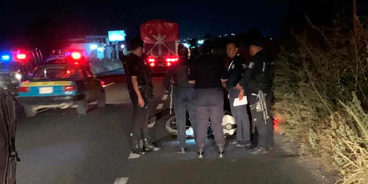 "El Gordo" se estrelló contra una patrulla en Izúcar y murió