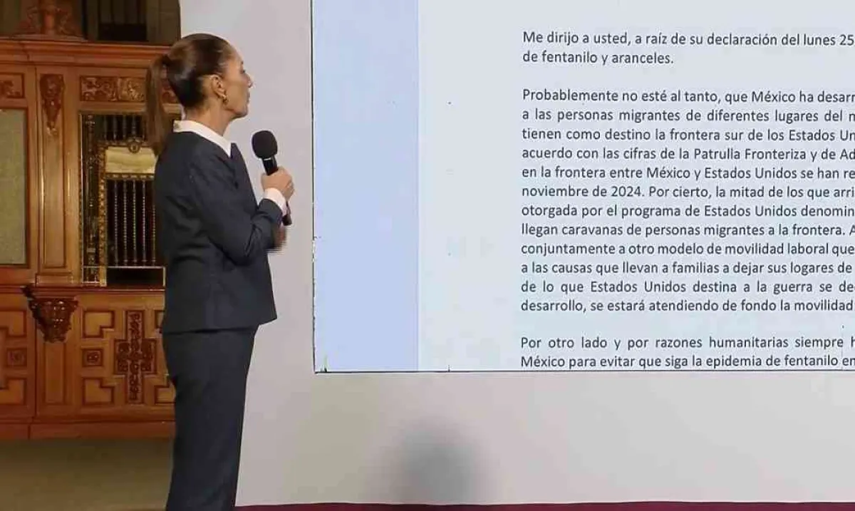 Sheinbaum Pardo responde amenazas de Trump por arancel 