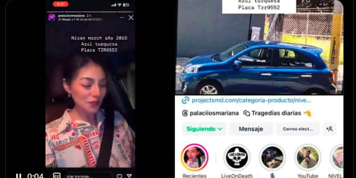 VIDEO. Roban auto a influencer poblana mientras realizaba sus compras 