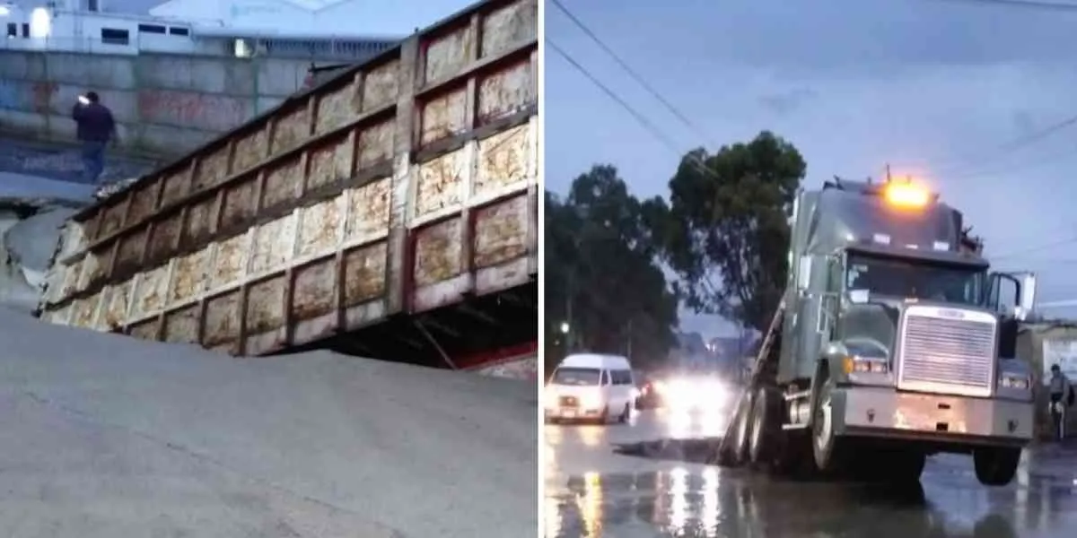 Hundimientos continúan debido al socavón en el parque Industrial Chachapa