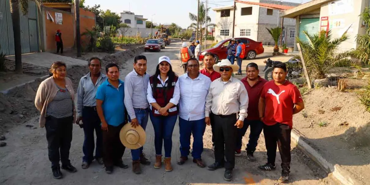 Arrancan en San Pedro Cholula rehabilitación de vialidades en juntas auxiliares