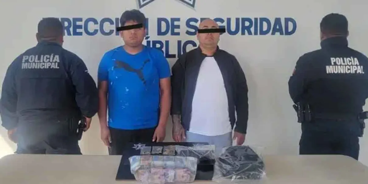 Atrapan a dos sujetos con armas y un millón de pesos en Tehuacán