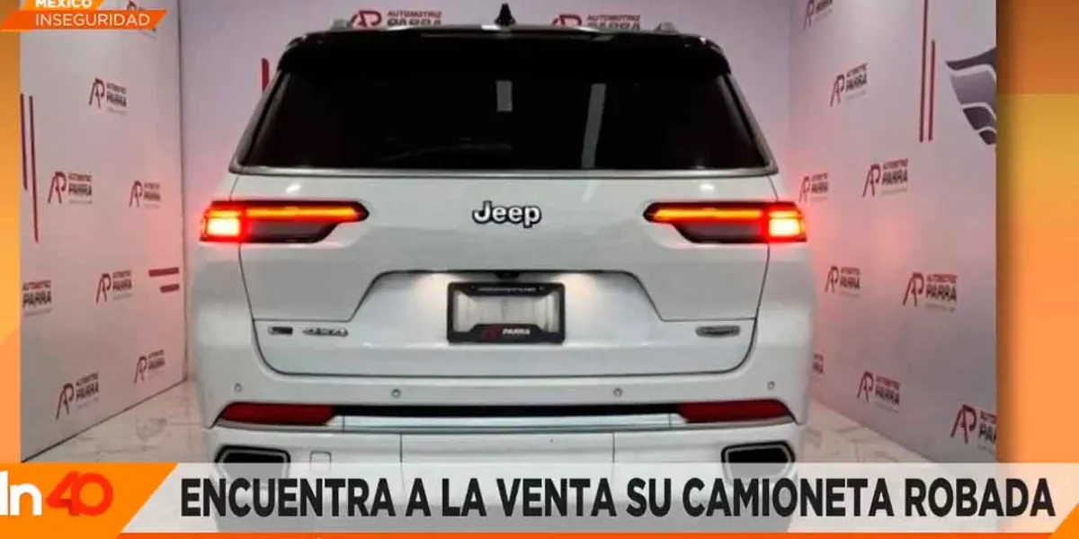 Le roban su camioneta en EDOMEX y aparece en una agencia de autos en Puebla 