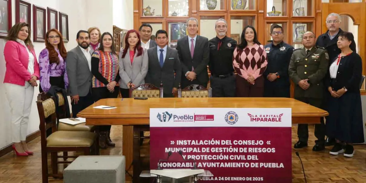 Se instala el Consejo Municipal de Gestión de Riesgos y Protección Civil de Puebla