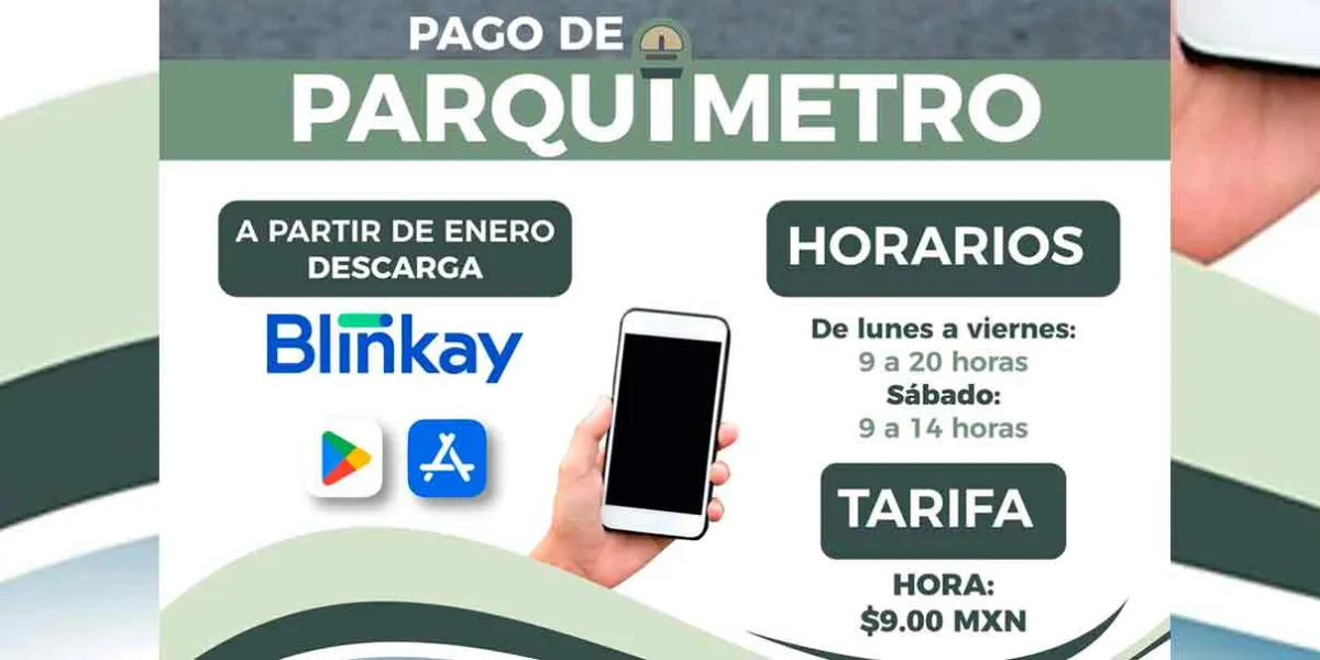 Se mantiene pago de 9 pesos por hora en Parquímetro de Texmelucan