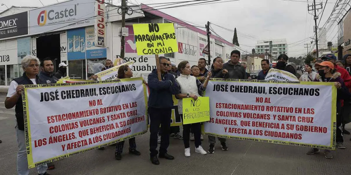 Un bloqueo más contra Estacionamiento Rotativo en la 25 Poniente