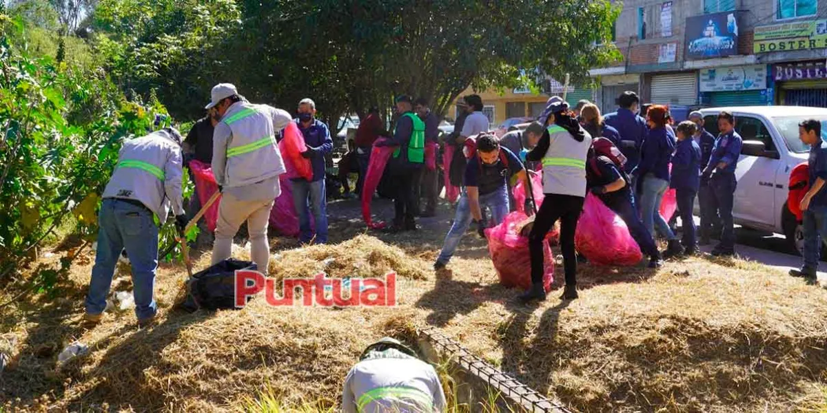 En Texmelucan inicia la primera jornada de limpieza del Río Atoyac impulsada por la 4T