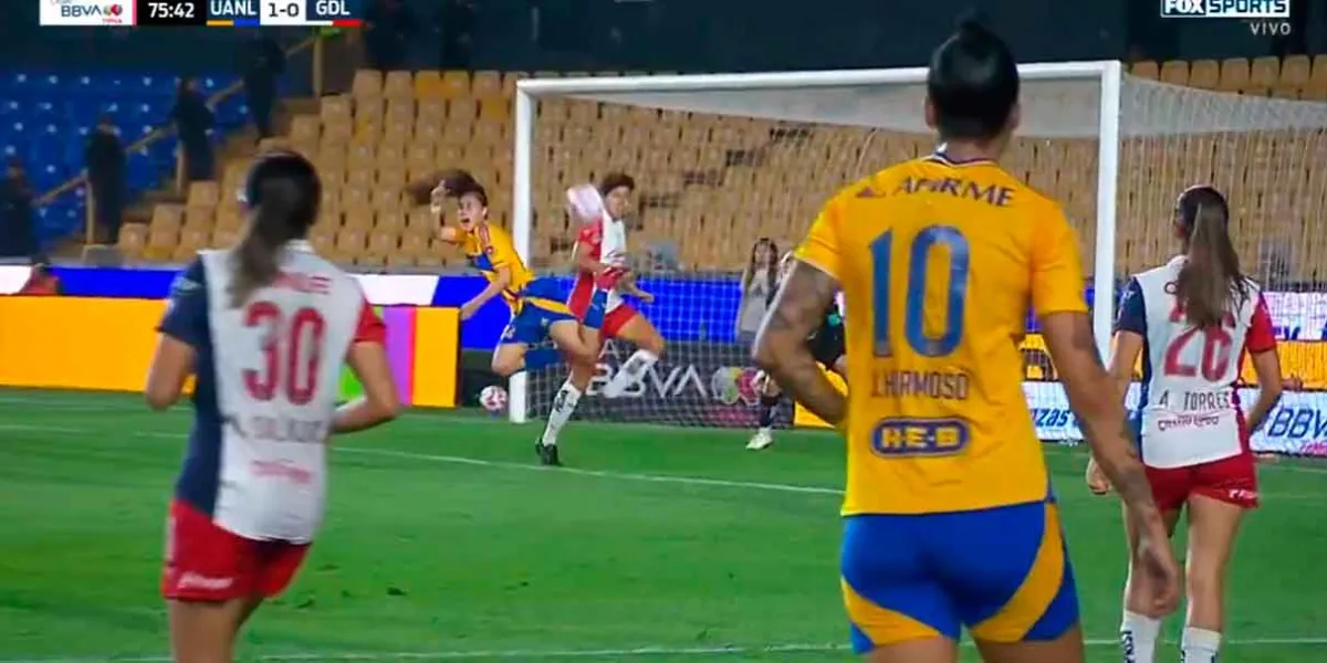 Tienes que ver el golazo de “fantasía” que realizó Lizbeth Ovalle de Tigres femenil 