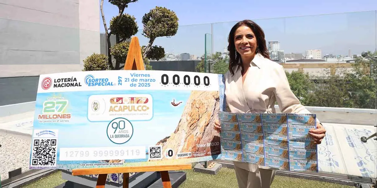 En mayo, Puebla tendrá billete conmemorativo de la Lotería Nacional