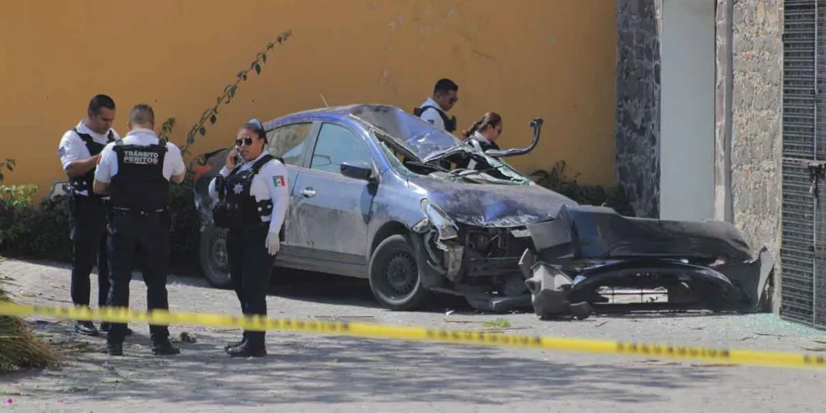 Accidente en Puebla: Mujer pierde la vida en volcadura de auto en boulevard 5 de Mayo