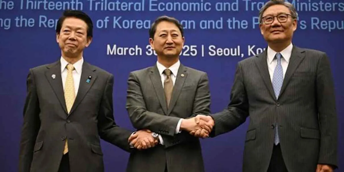 China, Japón y Corea del Sur se alían para contrarrestar aranceles de Estados Unidos