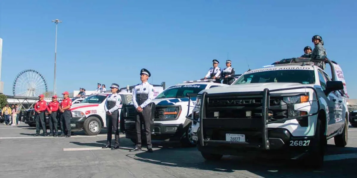 Despliegan fuerza policial en Puebla y zona metropolitana por Semana Santa