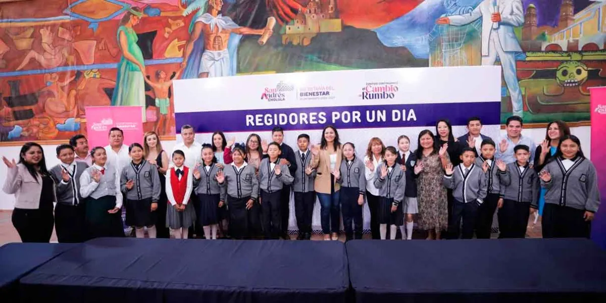 "Niñas y Niños Viven la Experiencia de Ser Regidores por un Día en San Andrés Cholula"