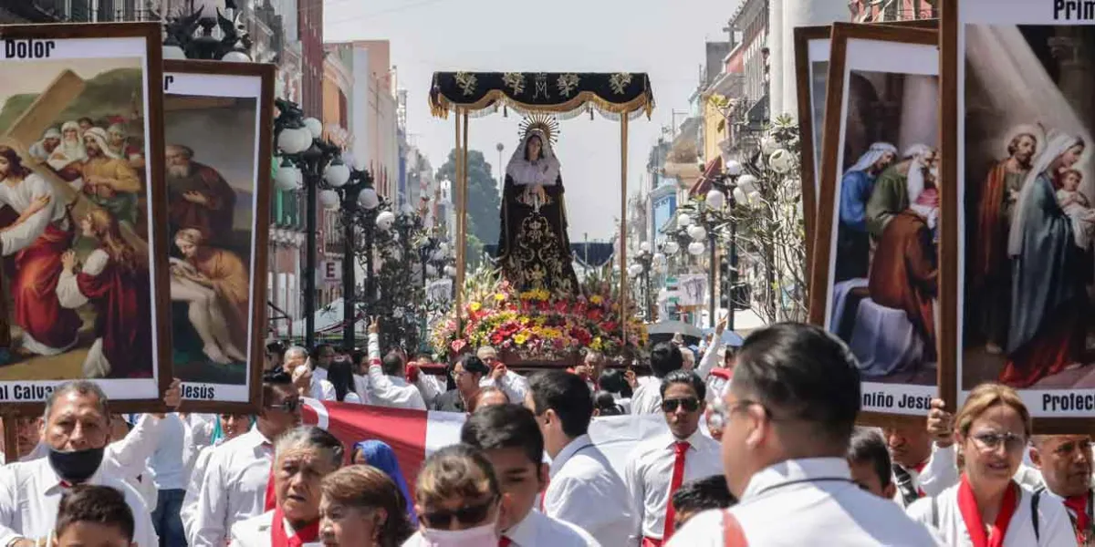 Procesión de Viernes Santo en Puebla, recorrido y despliegue de seguridad