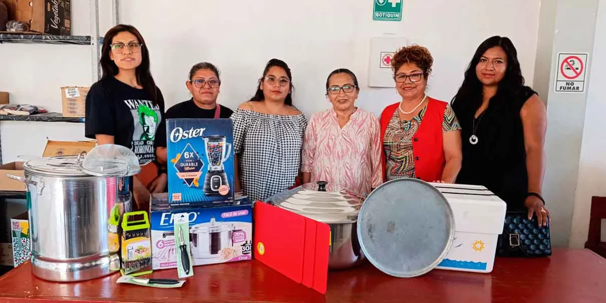 Tere Alfaro continúa dignificando los comedores escolares de Cuautlancingo