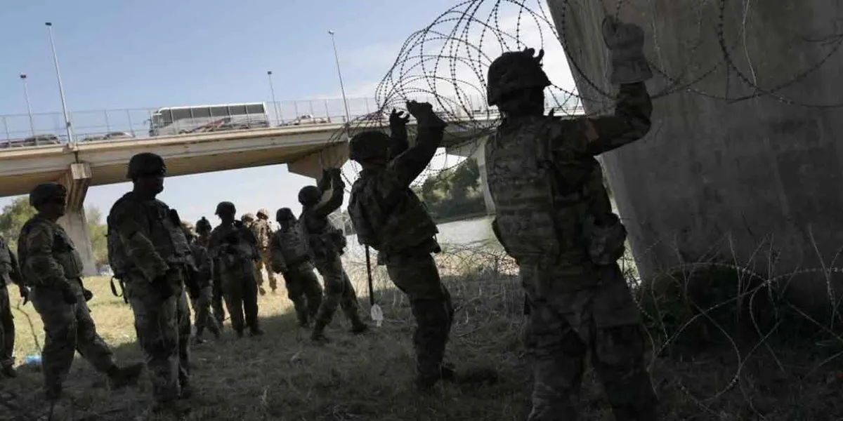 Trump despliega militares en la frontera con México