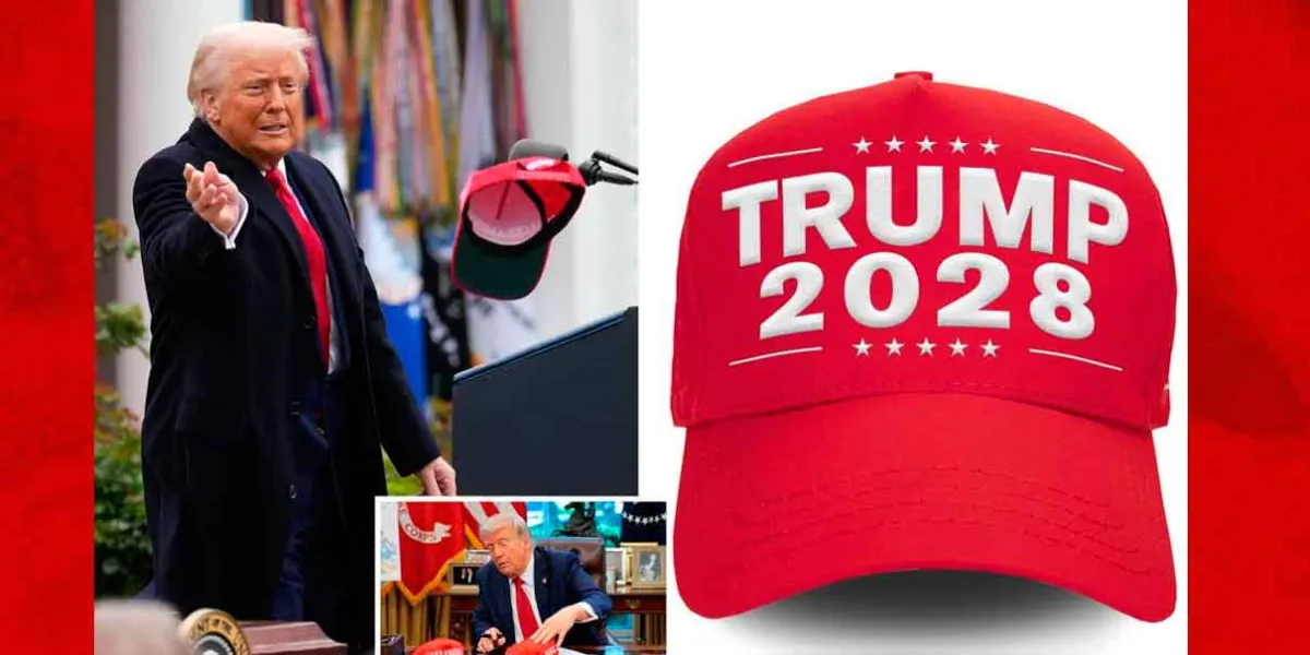 Trump lanza productos con lema “Trump 2028” pese a que la Constitución le prohíbe un tercer mandato
