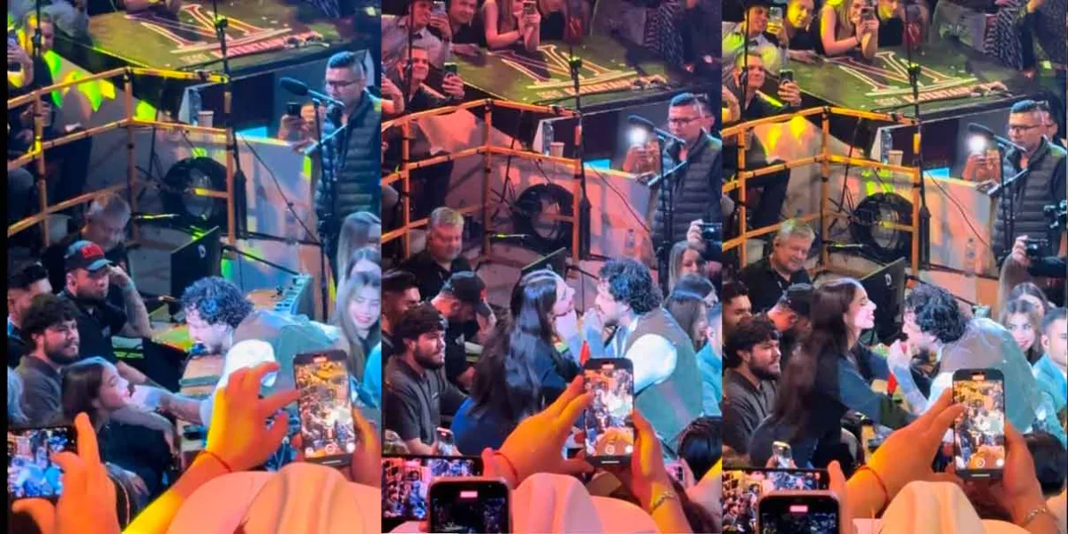 VIDEO. Hermoso gesto el de Nodal con Ángela Aguilar en Palenque de Texcoco 