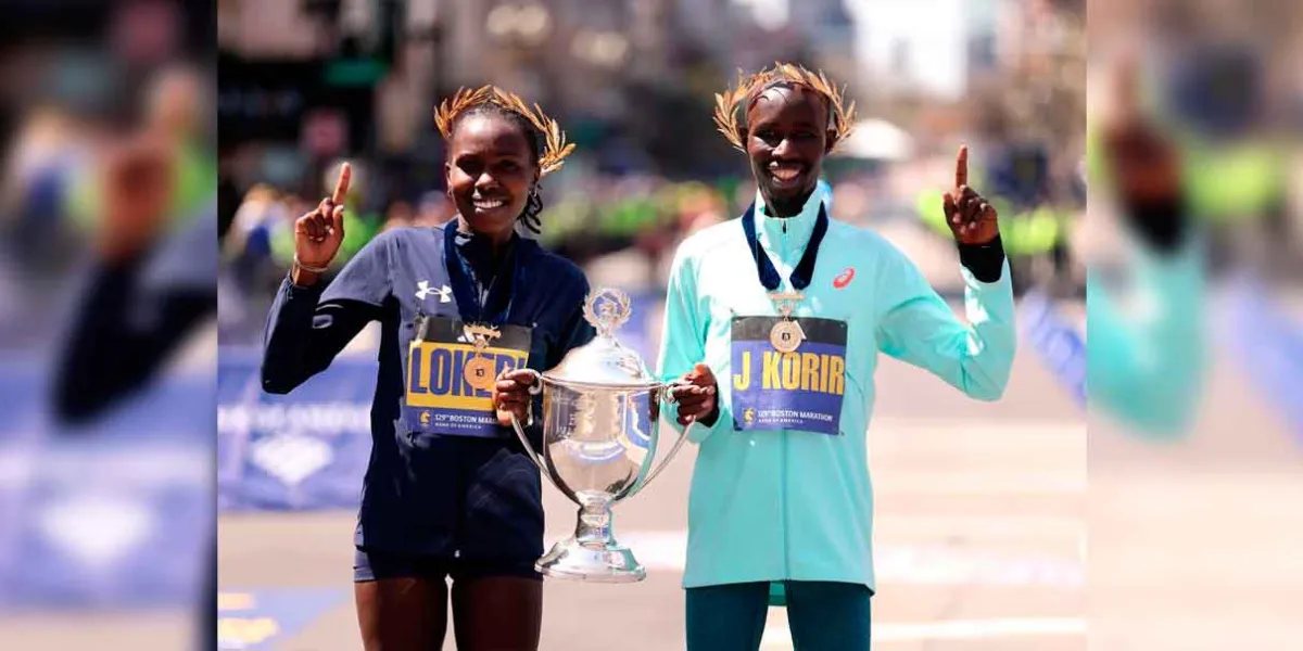 VIDEO. Lokedi y Korir coronan el dominio keniano en Maratón de Boston 2025