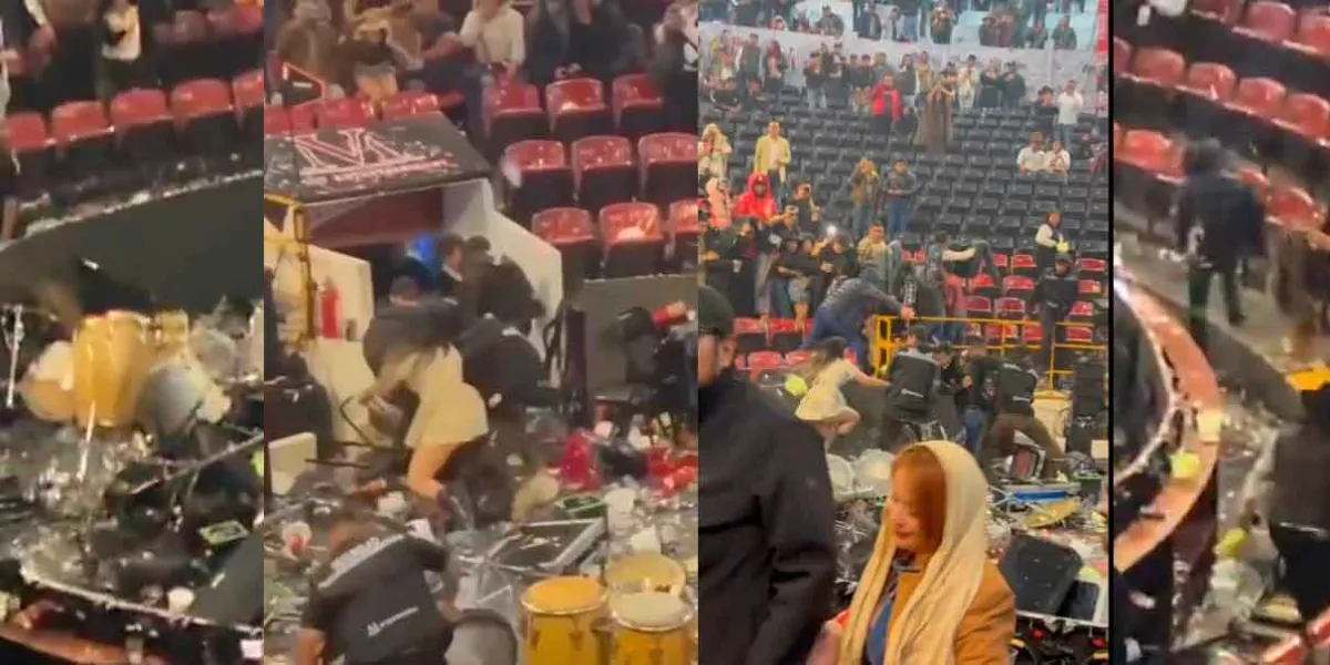 VIDEO. Luis Conríquez se niega a cantar "narcocorridos" y el público destruye el escenario