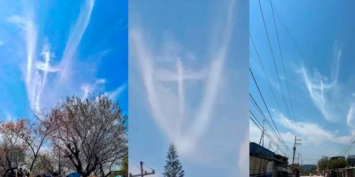 Fieles en Tejupilco presencian cruz en el cielo durante el Viernes Santo