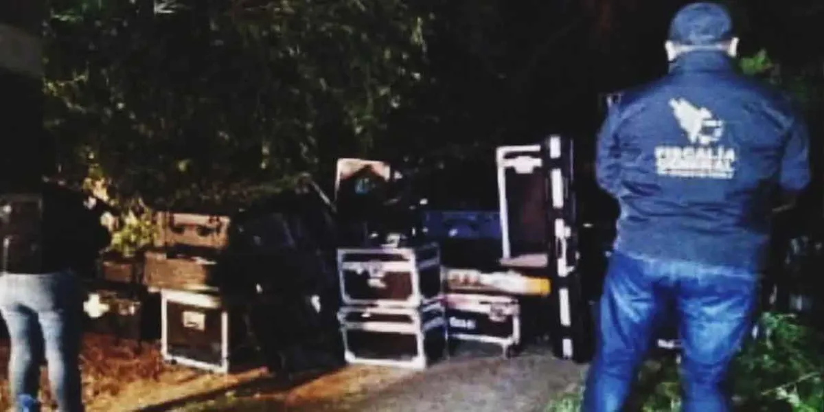 Hallan equipo musical robado a Los Ángeles Azules en San Martín Texmelucan