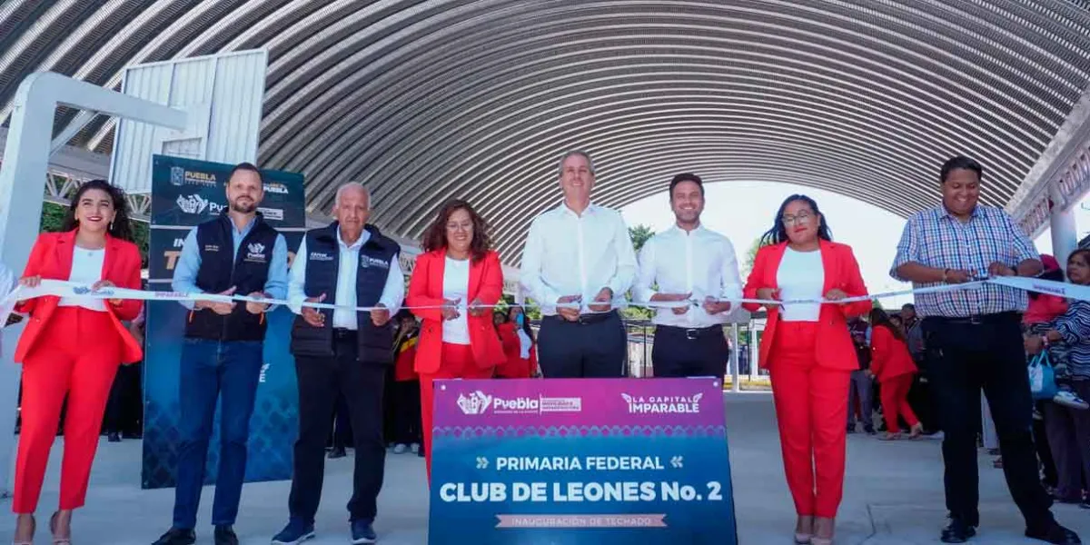 Inaugura Pepe Chedraui techado escolar en la Primaria Club de Leones
