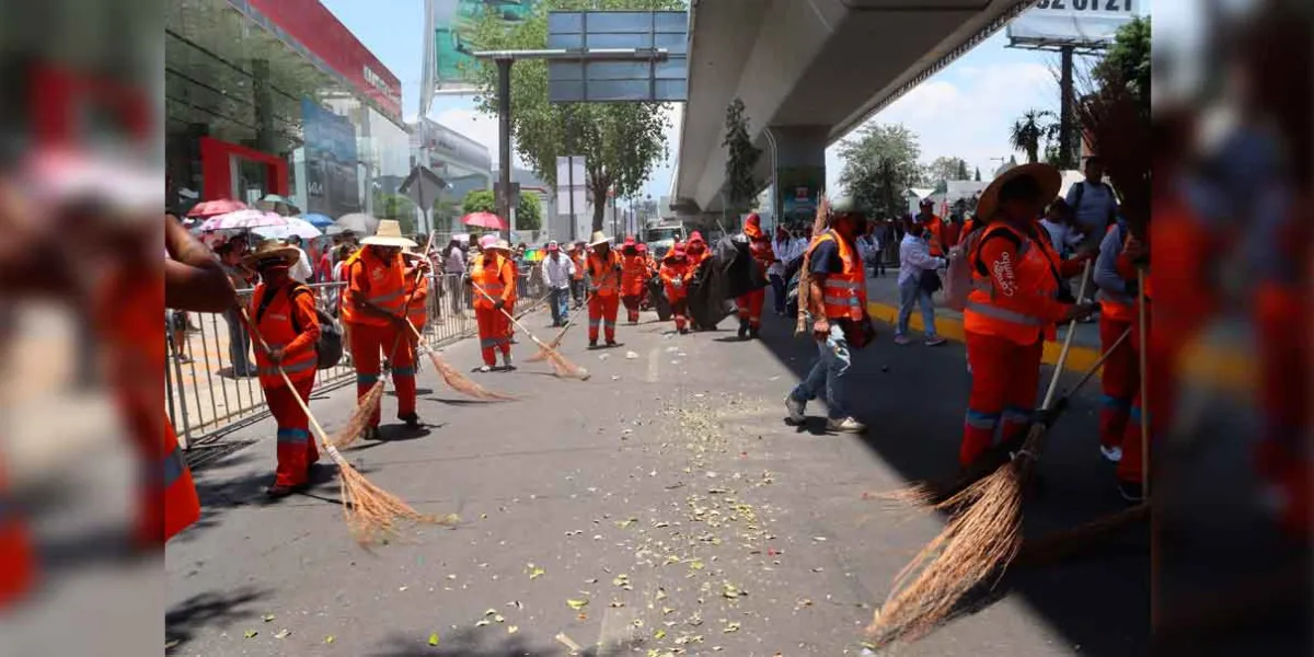 Participó OOSL en el Desfile del 5 de Mayo con operativo especial de limpieza