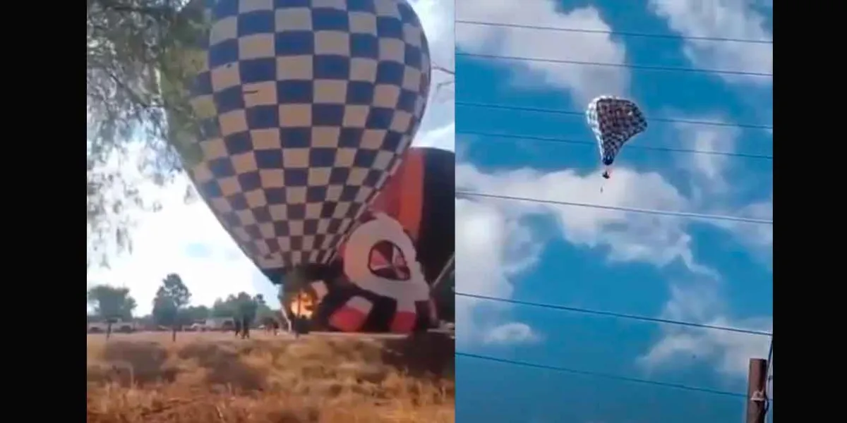 VIDEO. Tragedia en Zacatecas: globo aerostático se incendia en pleno vuelo y deja una víctima fatal