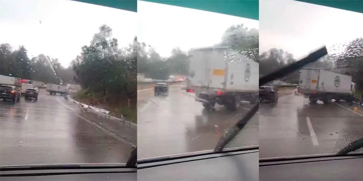 Accidente en la México-Puebla genera asentamiento vehicular