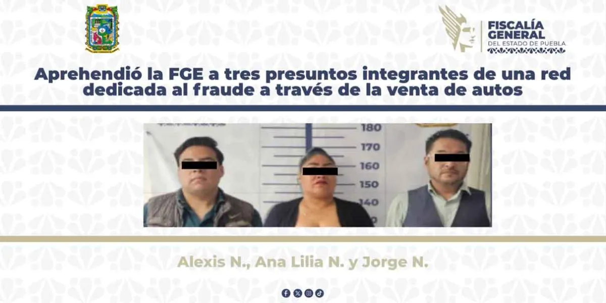 Desmantelan banda dedicada a la venta de autos en redes sociales