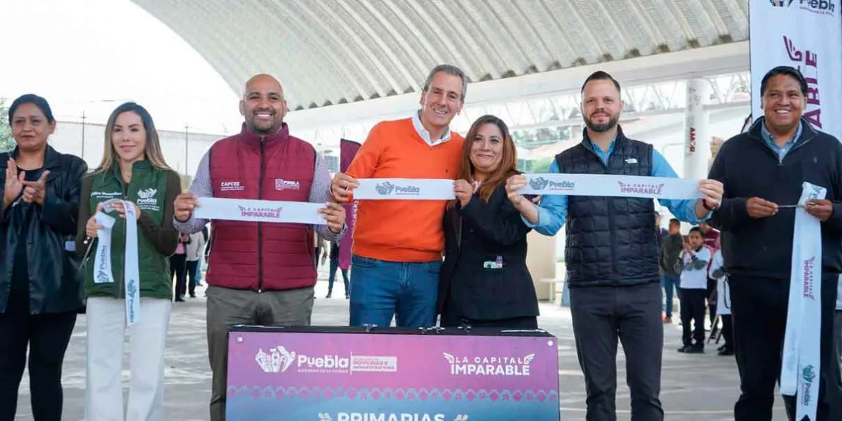 Fortalece Pepe Chedraui infraestructura educativa en la Junta Auxiliar de San Jerónimo Caleras