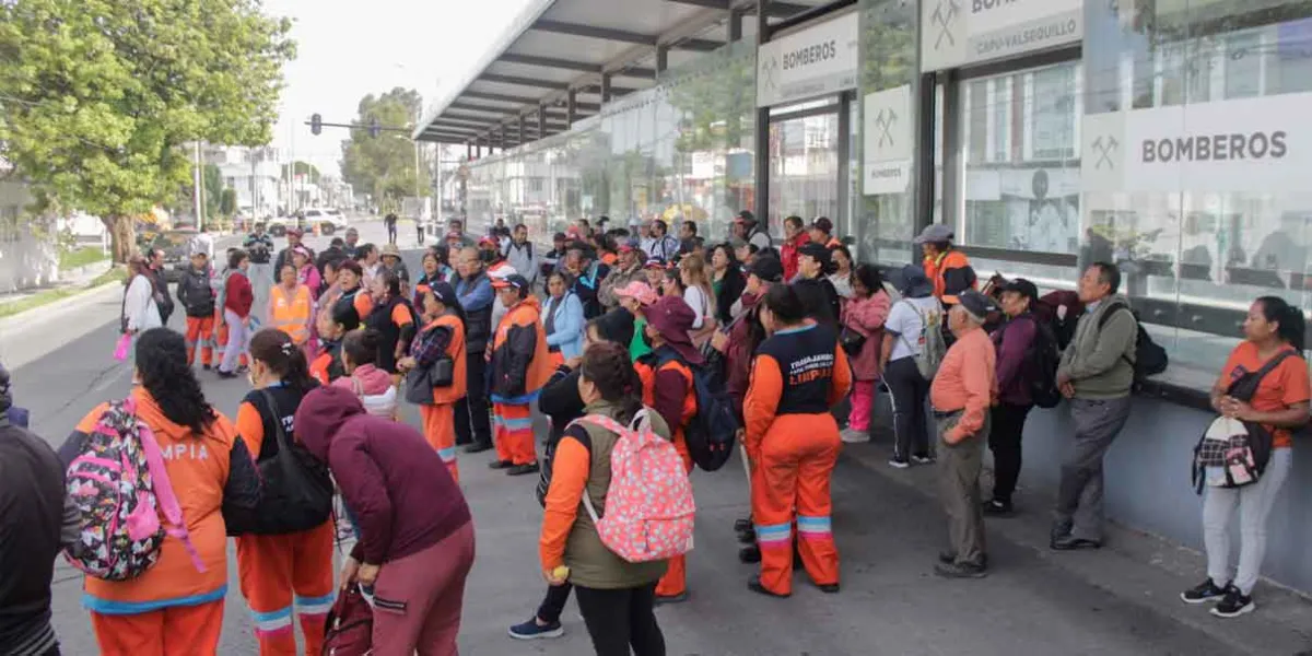 Hay aviadores en Servicio de Limpia, revelaron trabajadores en manifestación