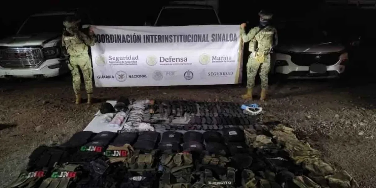 Seis sicarios del CJNG detenidos en Culiacán con equipo táctico y droga