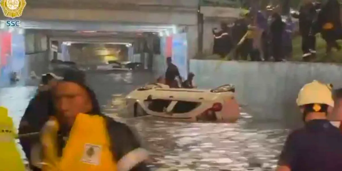 VIDEOS. Caos en vialidades, suspensión parcial del Metro y alerta roja en varias alcaldías por lluvias intensas en CDMX